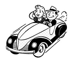 couple in car